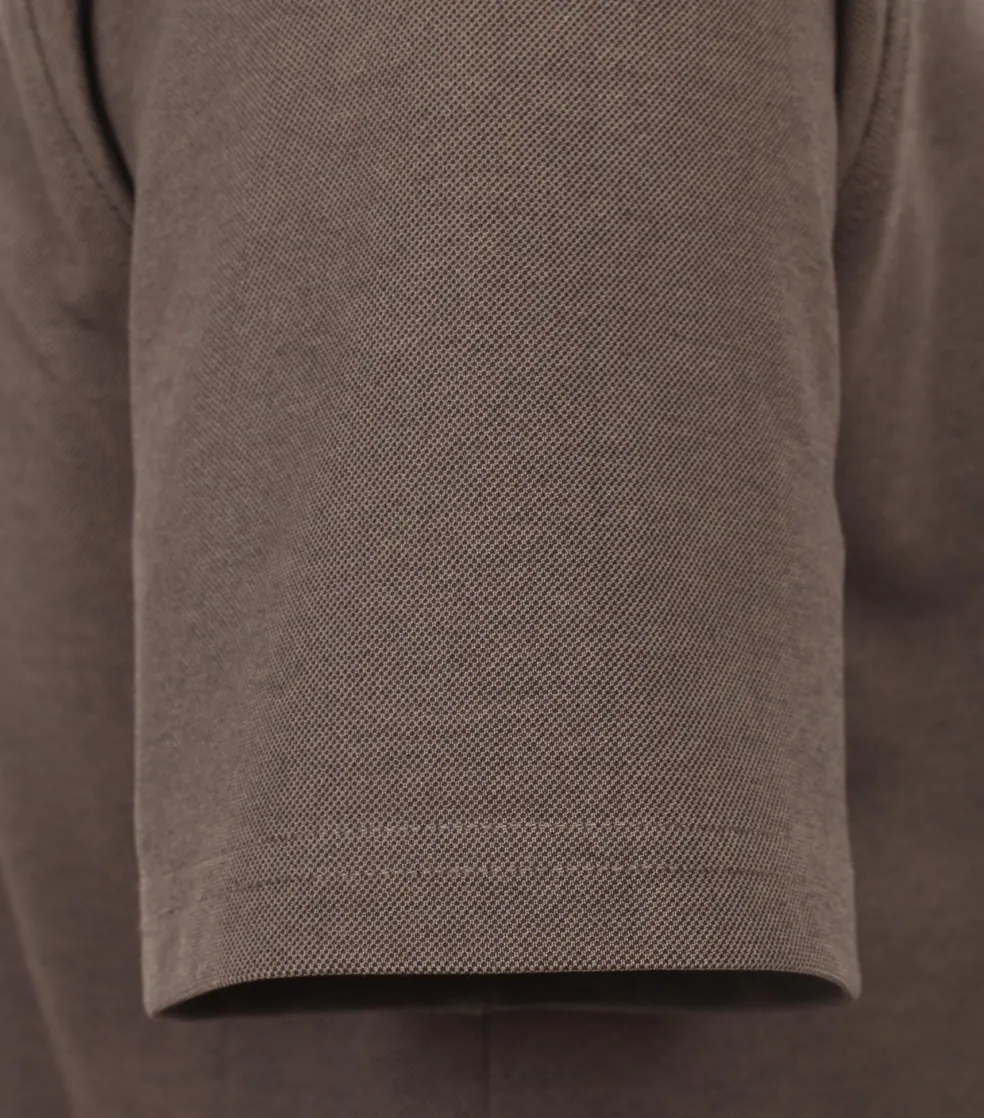 CASA MODA comfort fit heren T-shirt, lichtbruin