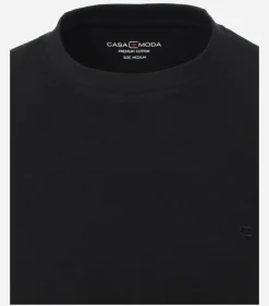 CASA MODA comfort fit heren T-shirt, zwart