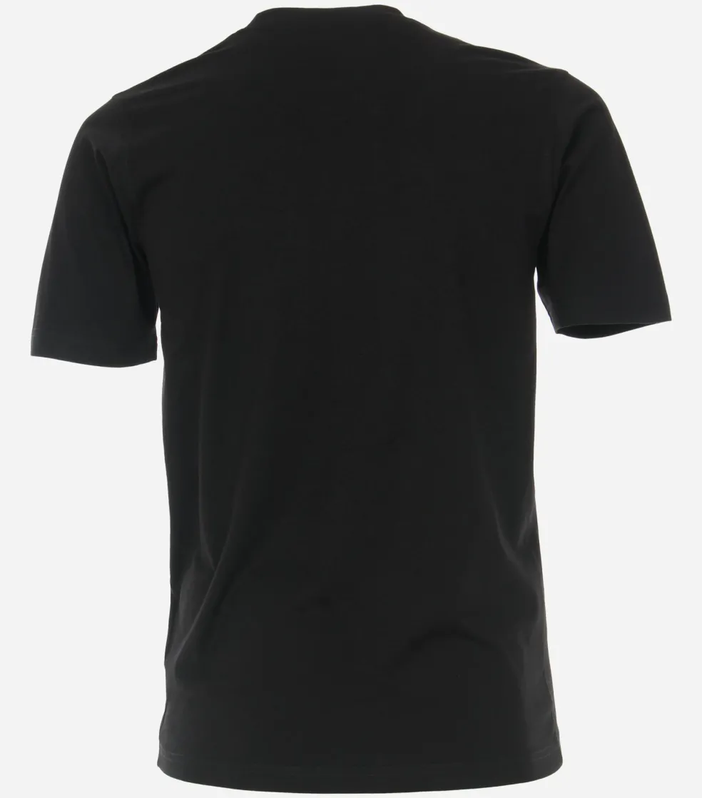 CASA MODA comfort fit heren T-shirt, zwart