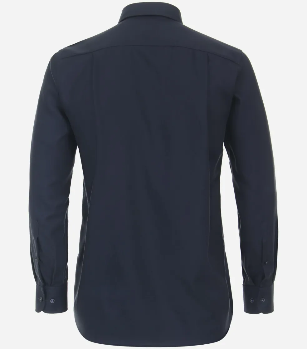 CASA MODA comfort fit overhemd, structuur, blauw