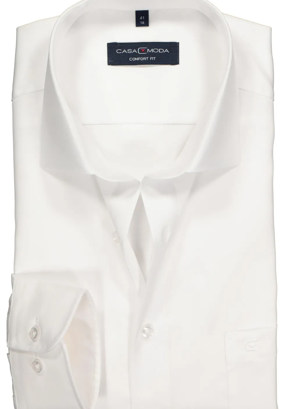 CASA MODA comfort fit overhemd, wit twill
