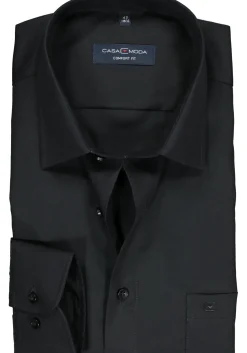 CASA MODA comfort fit overhemd, zwart