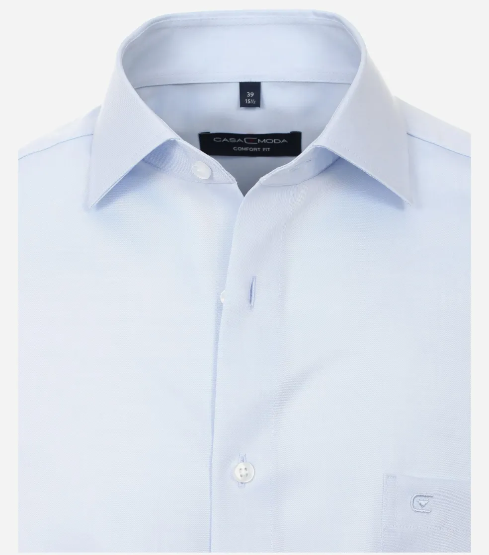 CASA MODA comfort fit overhemd, mouwlengte 7, twill, blauw