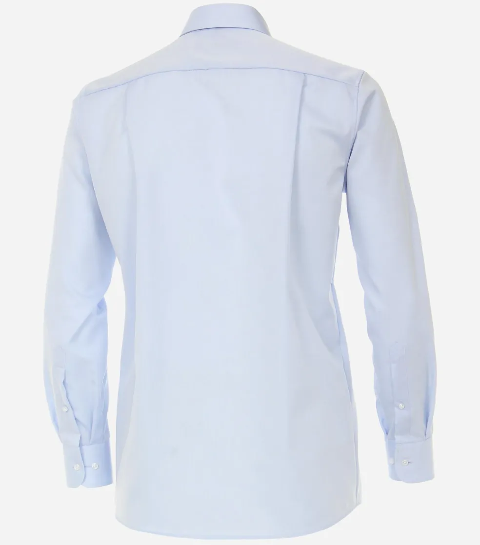 CASA MODA comfort fit overhemd, mouwlengte 7, twill, blauw