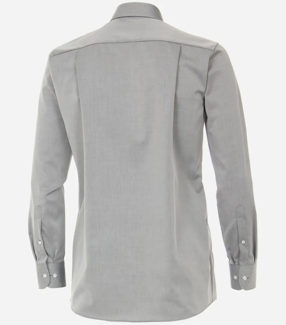 CASA MODA comfort fit overhemd, mouwlengte 7, twill, grijs