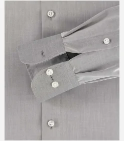 CASA MODA comfort fit overhemd, mouwlengte 7, twill, grijs