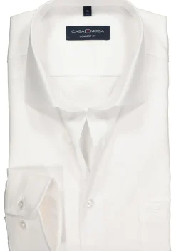 CASA MODA comfort fit overhemd, mouwlengte 72 cm, wit twill