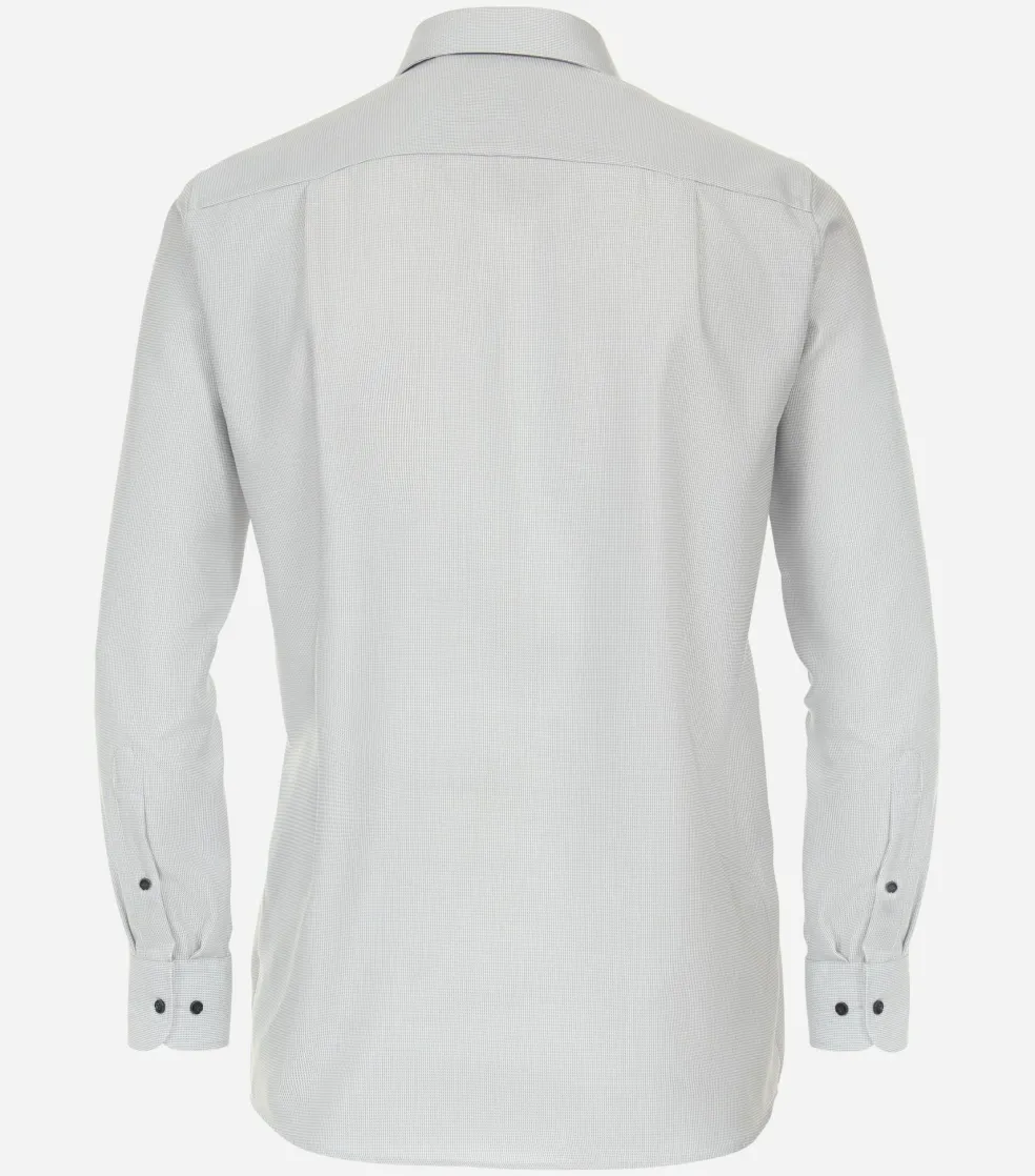 CASA MODA comfort fit overhemd, structuur, grijs
