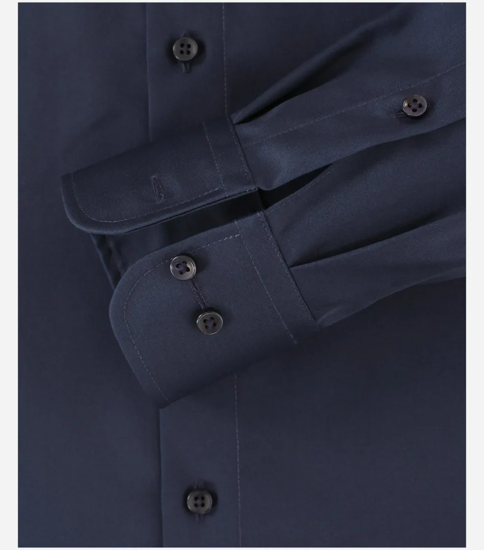 CASA MODA comfort fit overhemd, twill, blauw
