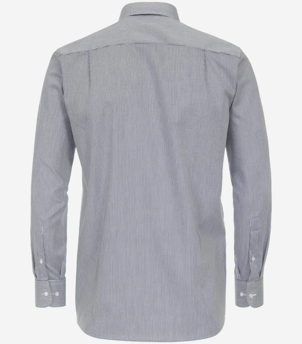 CASA MODA comfort fit overhemd, twill, blauw gestreept
