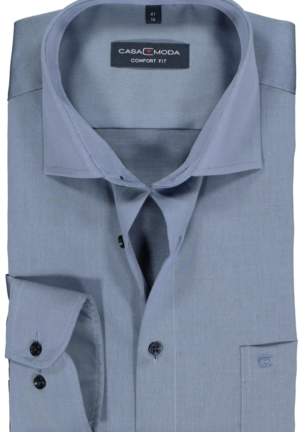 CASA MODA comfort fit overhemd, blauw twill