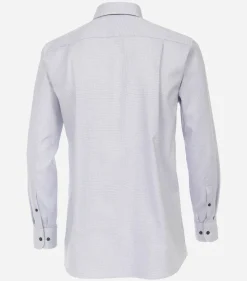 CASA MODA comfort fit overhemd, dobby, blauw