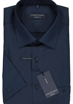 CASA MODA comfort fit overhemd, korte mouw, donkerblauw