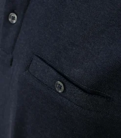 CASA MODA comfort fit polo lange mouw, blauw
