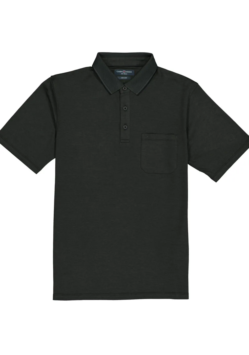CASA MODA comfort fit poloshirt, antraciet melange