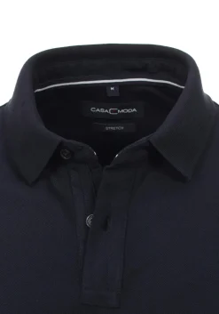 CASA MODA comfort fit poloshirt, stretch, marine blauw