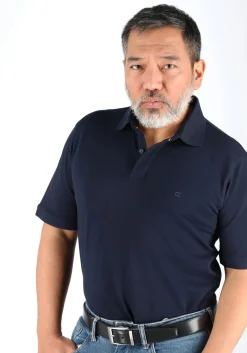 CASA MODA comfort fit poloshirt, stretch, marine blauw