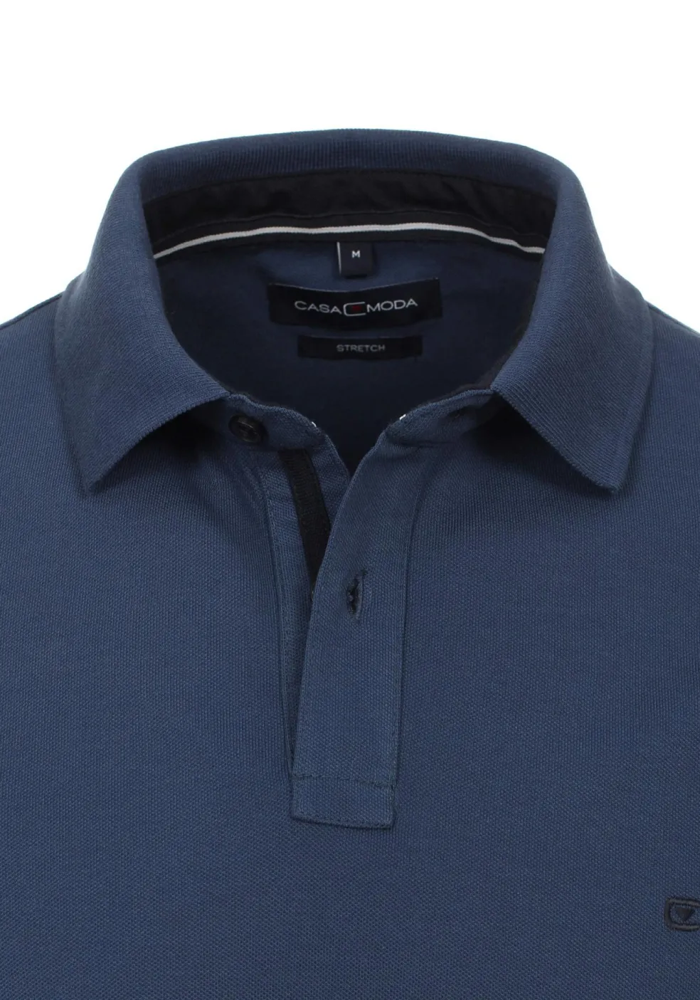 CASA MODA comfort fit poloshirt, stretch, middenblauw