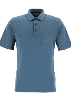 CASA MODA comfort fit poloshirt, blauw melange