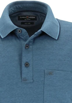CASA MODA comfort fit poloshirt, blauw melange