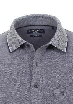 CASA MODA comfort fit poloshirt, blauw melange