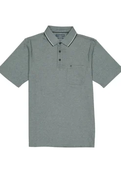 CASA MODA comfort fit poloshirt, grijs melange