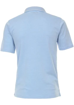 CASA MODA comfort fit poloshirt, lichtblauw melange