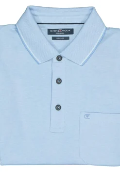 CASA MODA comfort fit poloshirt, lichtblauw melange