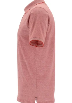 CASA MODA comfort fit poloshirt, stretch, rood melange