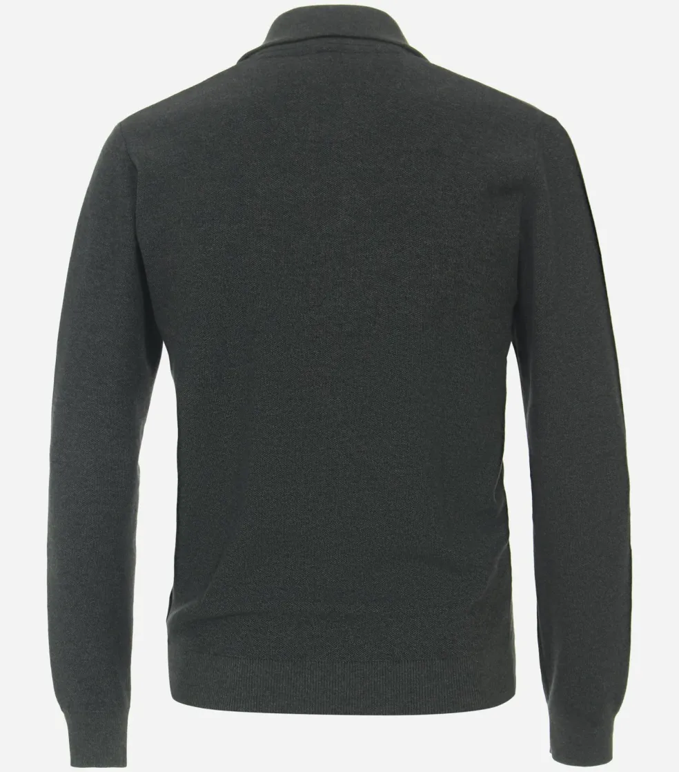 CASA MODA comfort fit schipperstrui, donkergroen