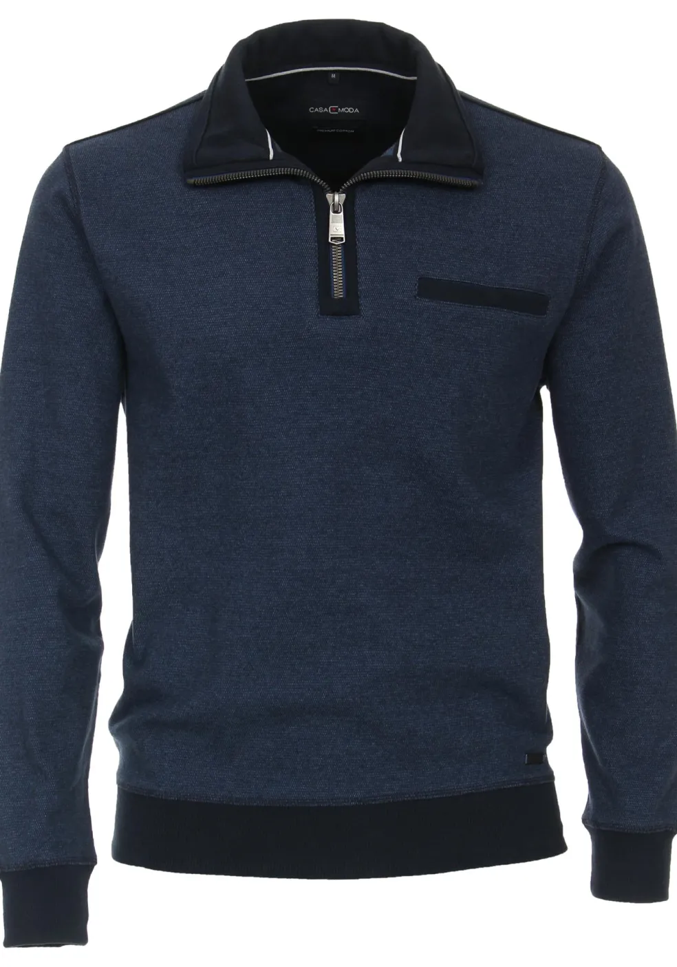 CASA MODA comfort fit schipperstrui, blauw melange
