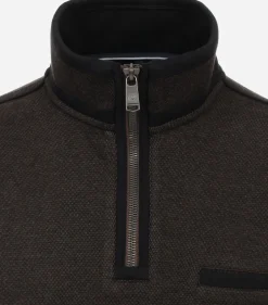 CASA MODA comfort fit schipperstrui, bruin melange