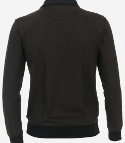 CASA MODA comfort fit schipperstrui, bruin melange