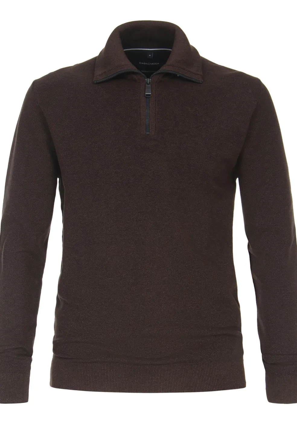 CASA MODA comfort fit schipperstrui, bruin melange