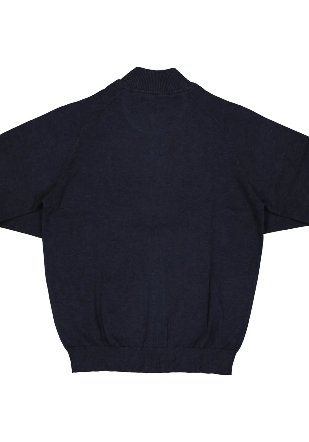 CASA MODA heren vest katoen, met rits, marine blauw