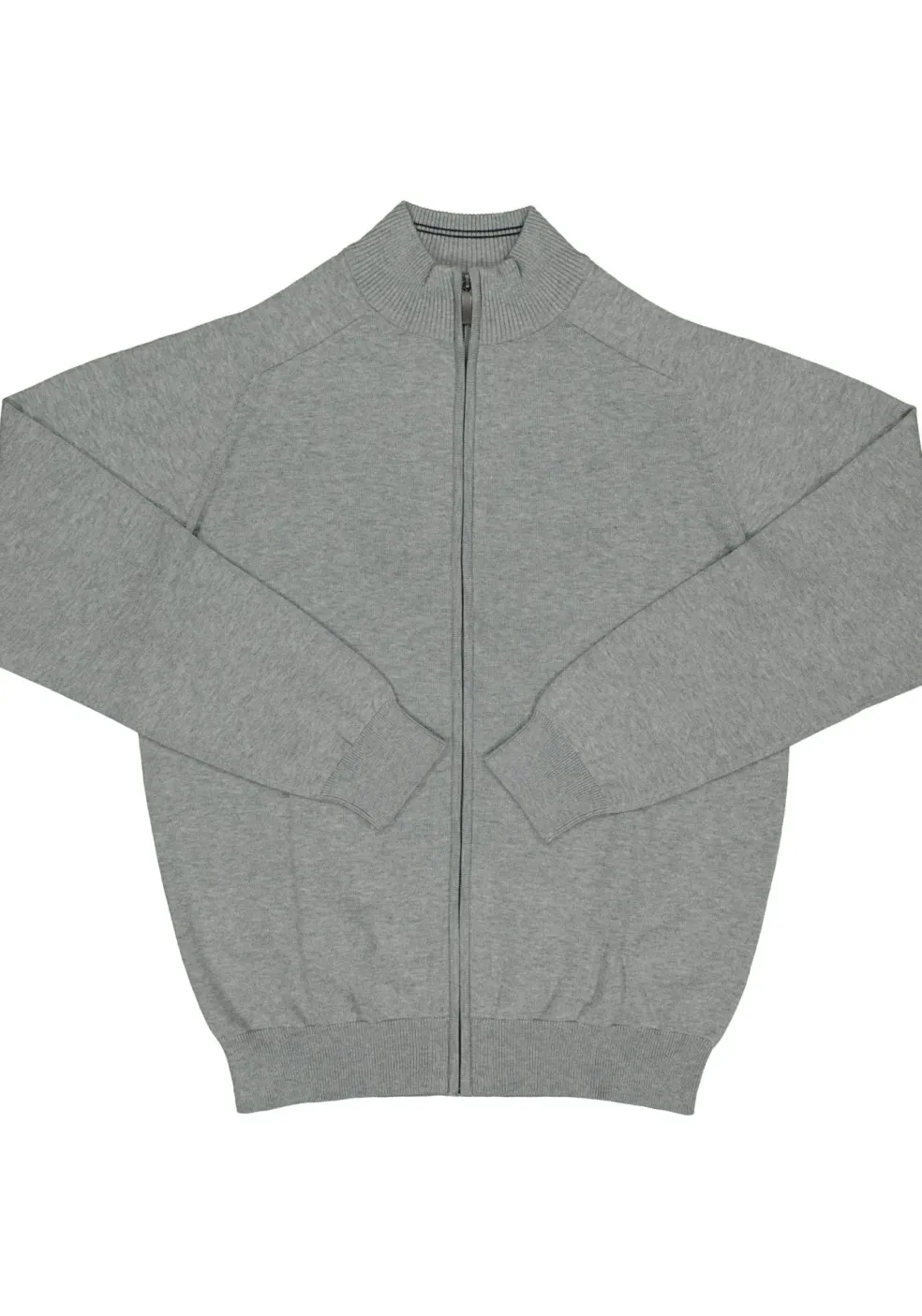 CASA MODA heren vest katoen, met rits, grijs