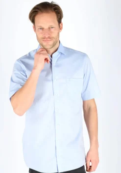 CASA MODA modern fit overhemd, korte mouw, lichtblauw