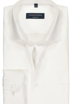 CASA MODA modern fit overhemd, mouwlengte 7, wit