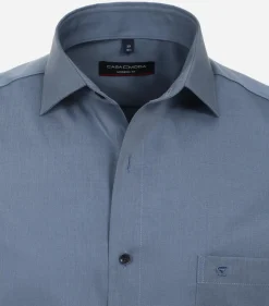 CASA MODA modern fit overhemd, korte mouw, popeline, blauw