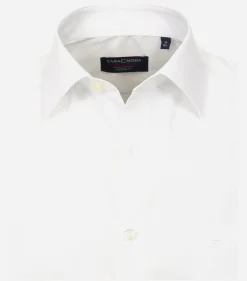 CASA MODA modern fit overhemd, korte mouw, popeline, wit