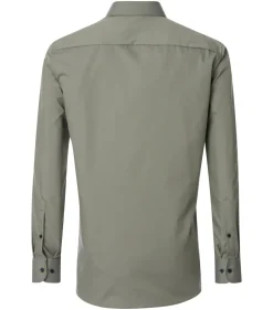 CASA MODA modern fit overhemd, popeline, groen