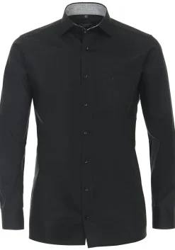 CASA MODA modern fit overhemd, popeline, zwart