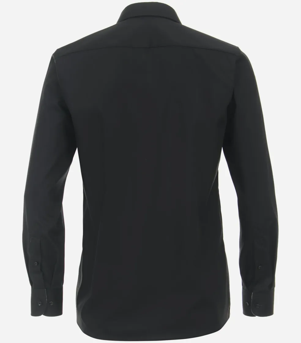 CASA MODA modern fit overhemd, popeline, zwart