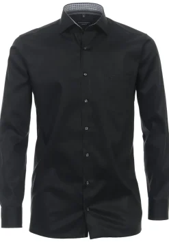 CASA MODA modern fit overhemd, twill, zwart