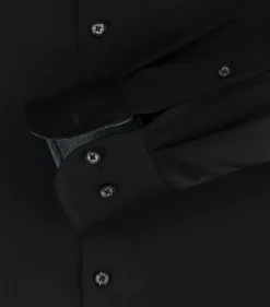 CASA MODA modern fit overhemd, twill, zwart