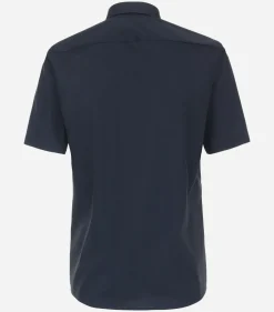 CASA MODA modern fit overhemd, korte mouw, popeline, blauw