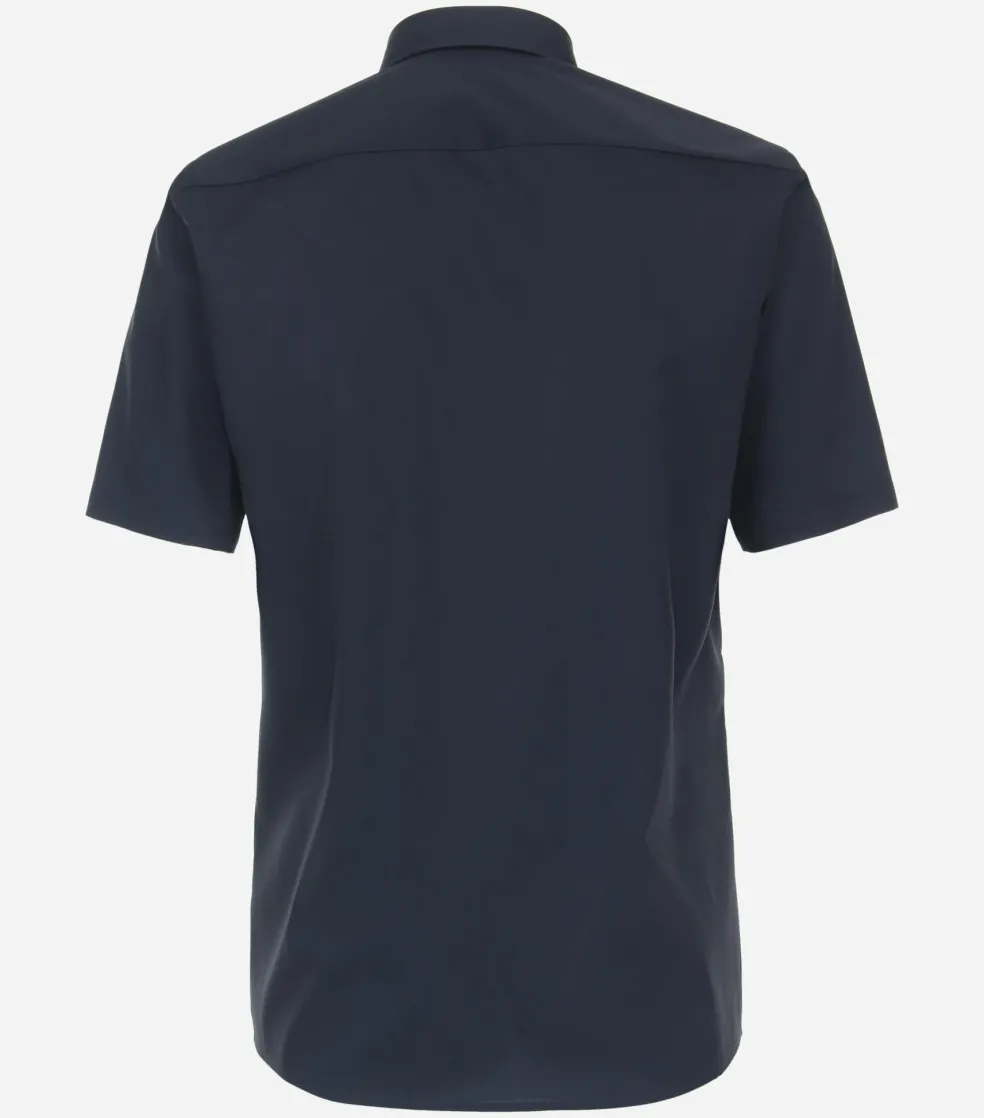 CASA MODA modern fit overhemd, korte mouw, popeline, blauw