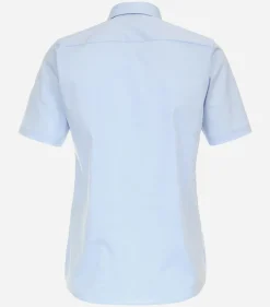 CASA MODA modern fit overhemd, korte mouw, popeline, blauw
