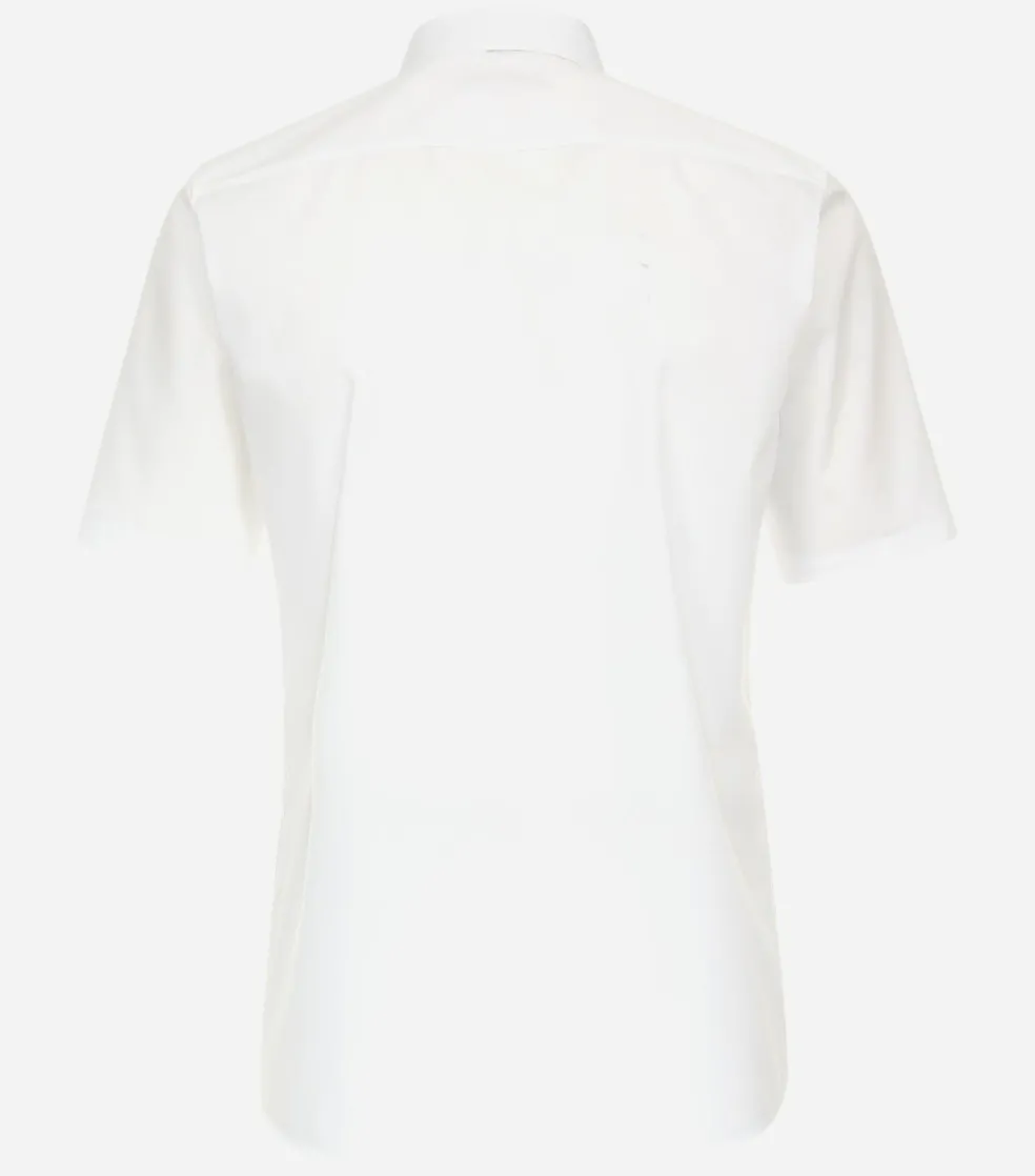 CASA MODA modern fit overhemd, korte mouw, popeline, wit