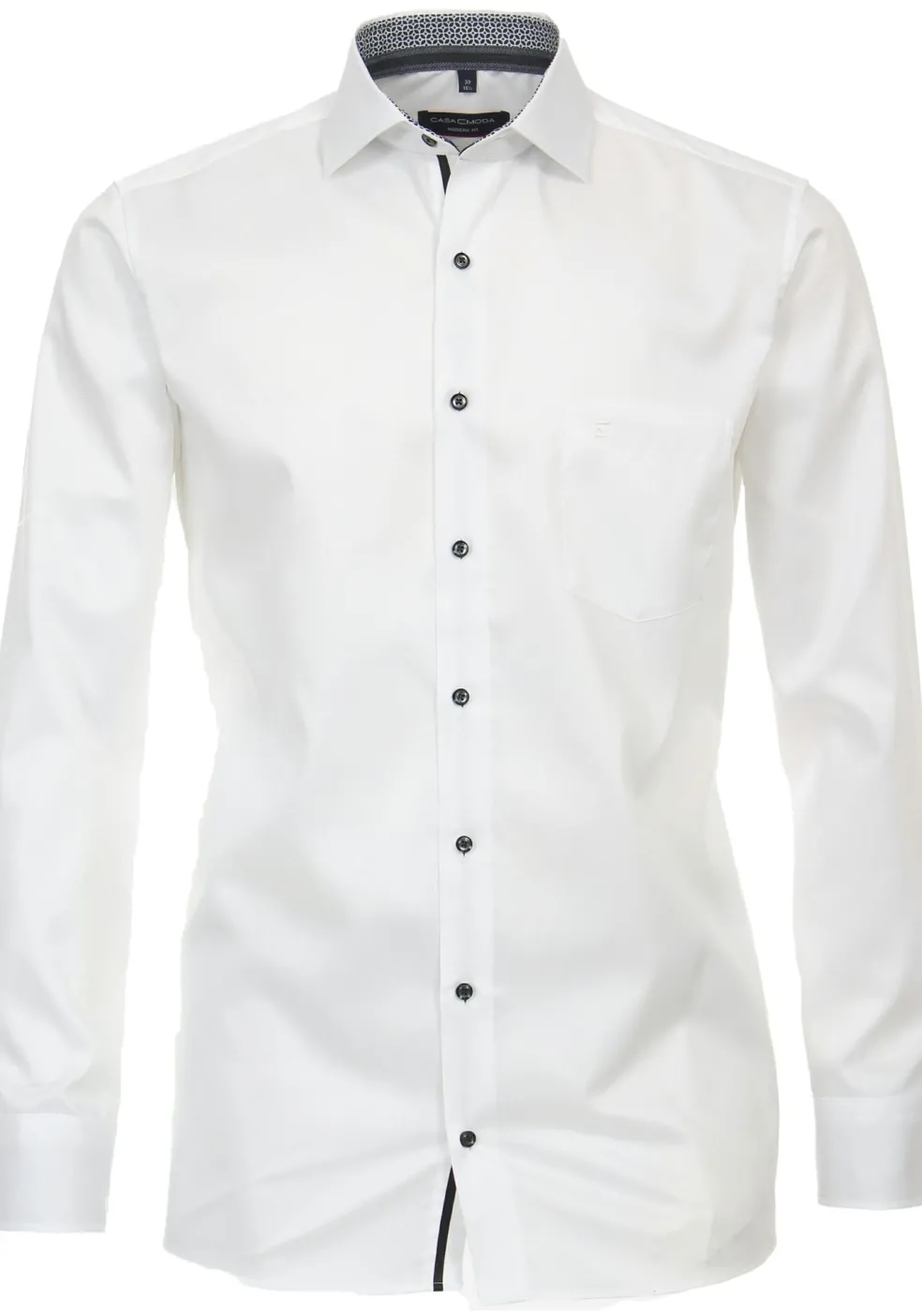 CASA MODA modern fit overhemd, twill, wit